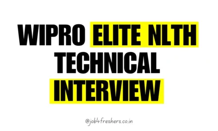 Wipro elite NLTH Technical Interview Questions 2025