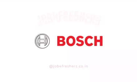 Robert Bosch Recruitment 2022 | Software Developer | Apply Now
