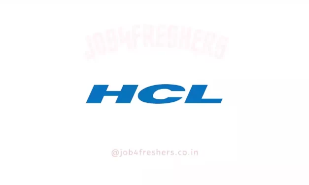 HCL Job Vacancy Hiring for Support Associate| Any Graduate | Apply Now!!
