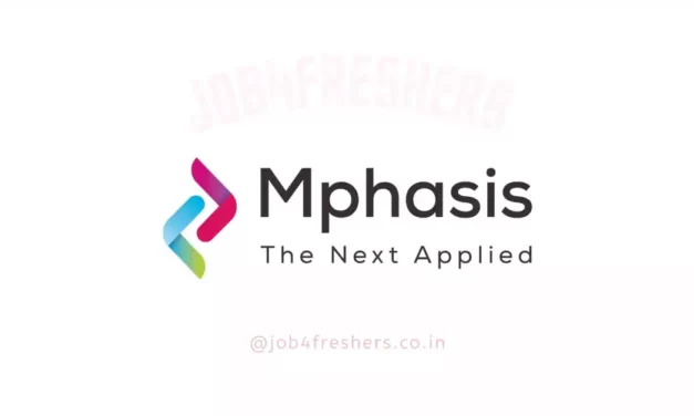 Mphasis Off Campus Hiring Trainee |Apply Now!