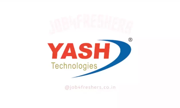 Yash Technologies Off Campus Looking Test Engineer |Direct Link!