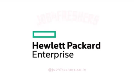 HP Enterprise Off Campus Hiring Fresher |Bangalore |Apply Now!