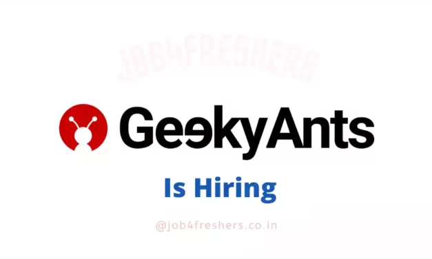 GeekyAnts Hiring For Trainee Network Engineer | Full time!