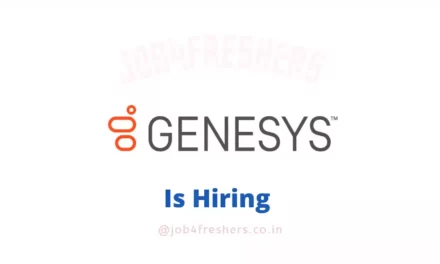 Genesys Recruitment 2022 for Associate Software Engineer | Chennai | Apply Now