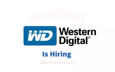 Western Digital Hiring Fresher For Engineer Intern| Bangalore | Apply Now