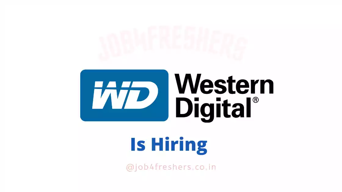 Western Digital Hiring Fresher For Engineer Intern| Bangalore | Apply Now
