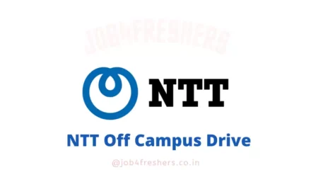 NTT Recruitment 2023 | Associate Graduate| Apply Now!