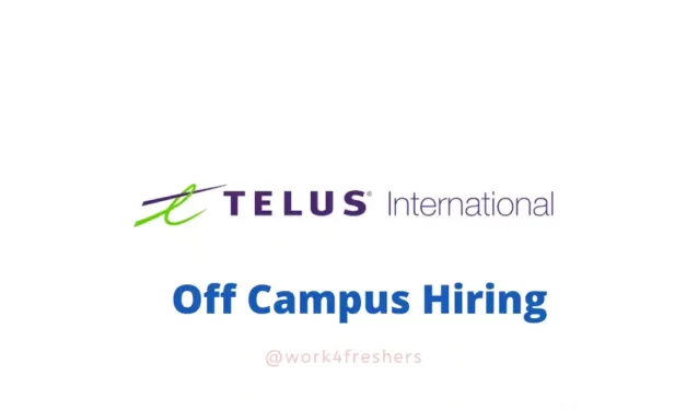 Work From Home Job In Telus International Careers 2023 |Fresher |Direct Link