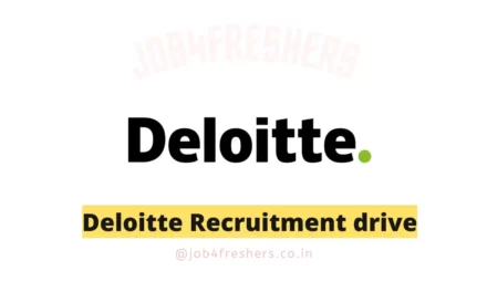 Deloitte is offering job in India Apply Now!