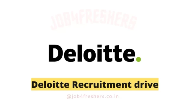 Deloitte Internship Recruitment 2024 | Full Time | Apply Now