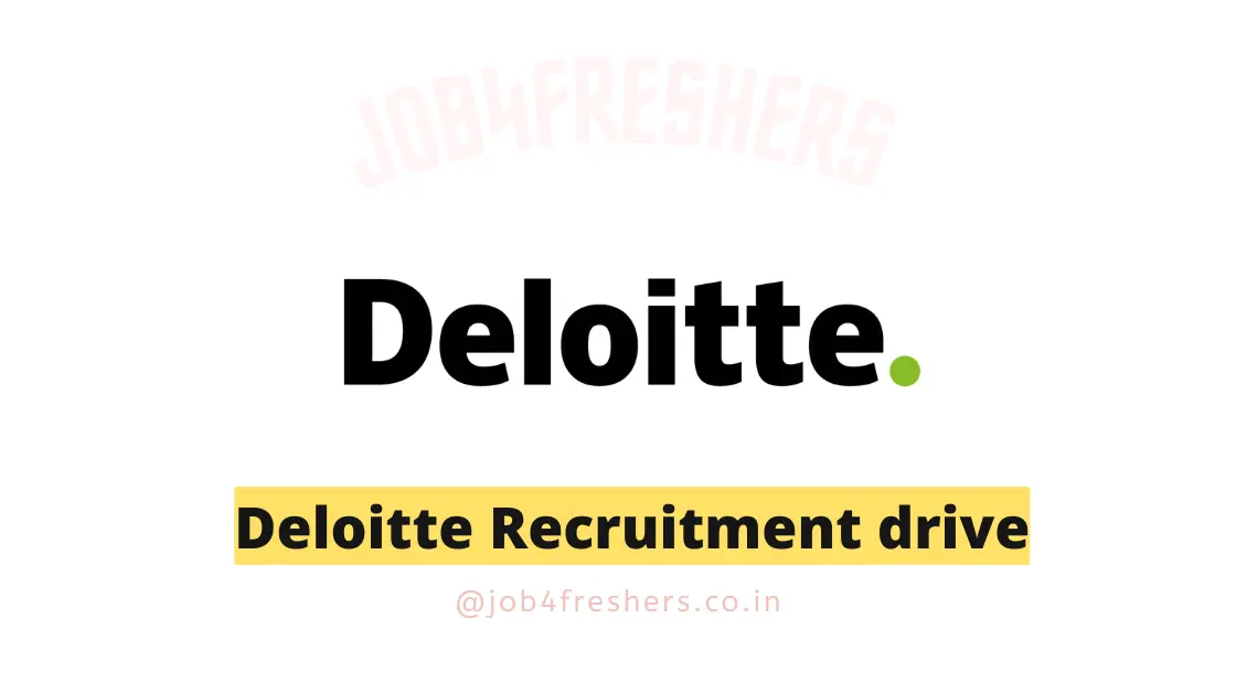 Deloitte Recruitment Drive | Full Stack Web Developer | Full time | Apply Now