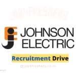 Johnson Electric Off Campus 2023 |Engineer |Apply Now!!