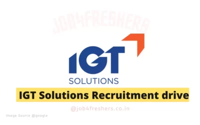 FRESHERS JOBS 6 IGT Solutions Freshers Hiring 2023 |Work from home |Apply Now