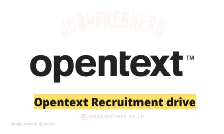 Opentext Careers Hiring  Software Engineer |Apply Now!!