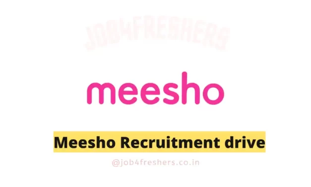 Meesho Off Campus 2023 | HR Intern |Apply Now!