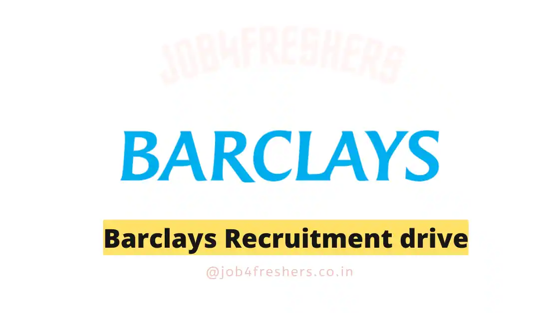 Barclays hiring for Personal Banker |Apply Now!