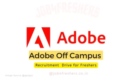 Adobe Is Hiring Freshers Details Are Inside !