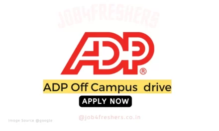 ADP Off Campus Hiring For Associate Software Engineer | Apply Link