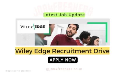 Wiley Edge Off Campus Drive 2023 | Freshers |Apply Now