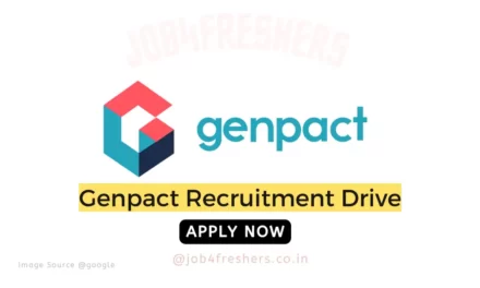 Genpact Careers Recruitment Fresher Data Analyst | Apply Now
