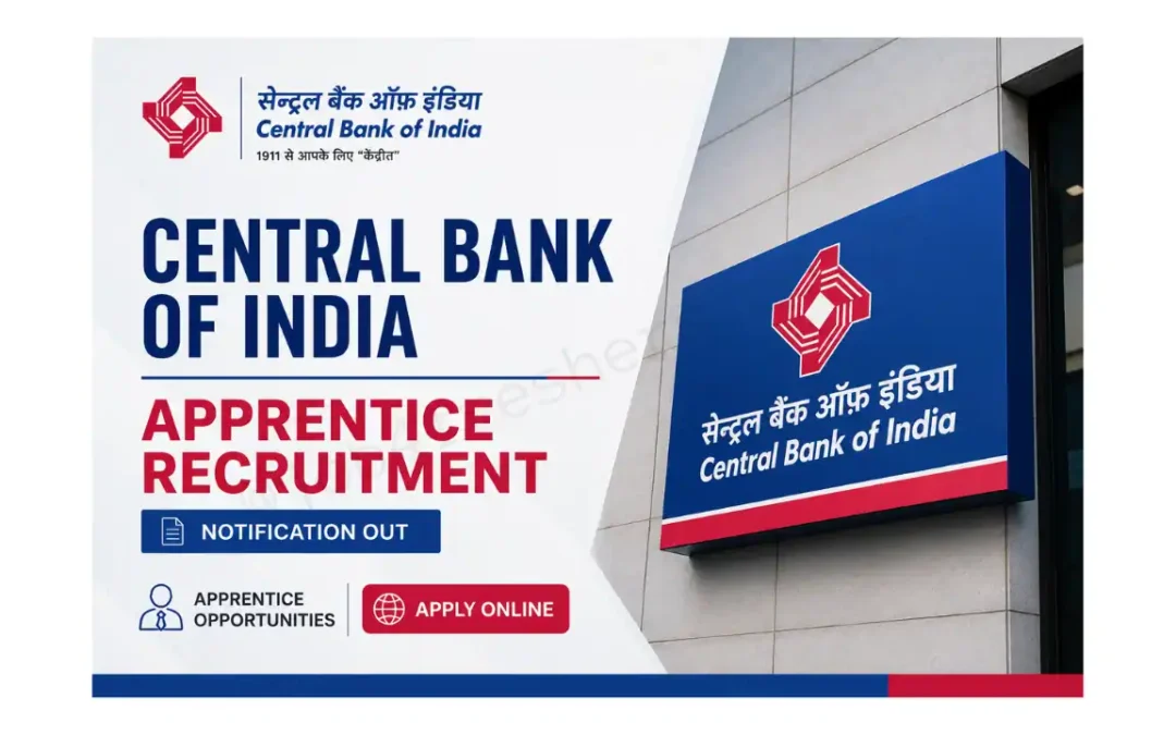 Central Bank of India Apprentice Recruitment 2026 | Bank Job