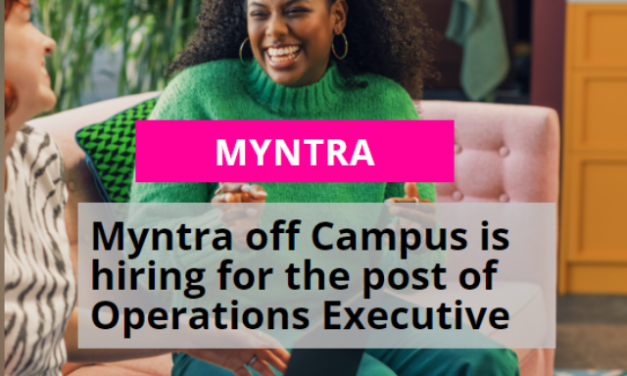 Myntra Off Campus 2023 | Operations Executive | Apply online