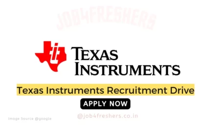Texas Instruments hiring for Digital Engineer |Direct Link!