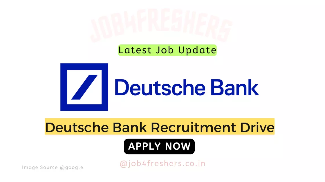 Deutsche Bank Is Hiring Graduate Trainee |Apply Now!