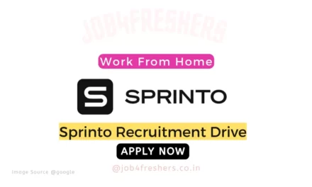 Sprinto Recruitment 2023 Hiring Market Research |Apply Now