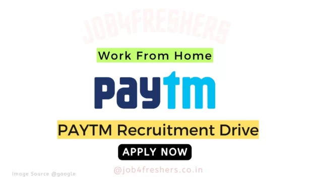 Paytm Work From Home Internship | Applications Open 2023
