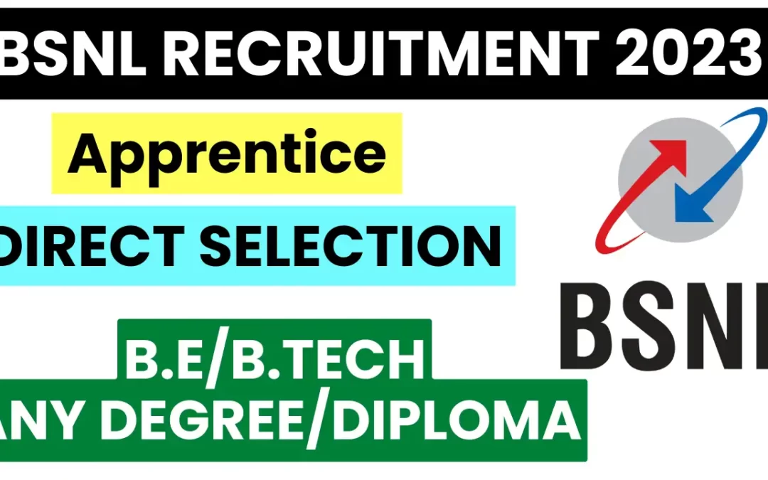 BSNL Recruitment 2023 for Apprentices | Apply Now
