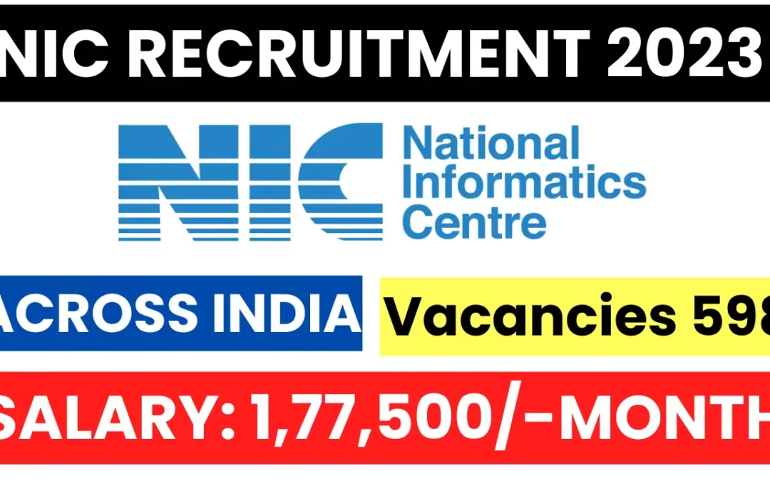 NIC Recruitment 2023 for Scientist / Scientific Officer | Latest Job update