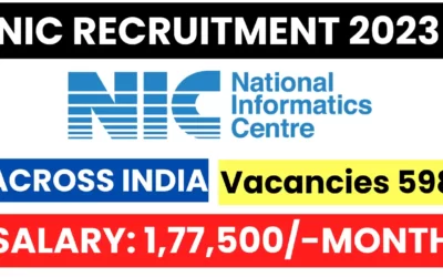 NIC Recruitment 2023 for Scientist / Scientific Officer | Latest Job update