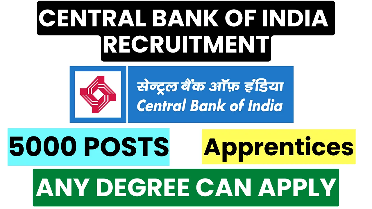 Central Bank of India Apprentice Recruitment 2023 Bank Job Job4freshers