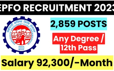 EPFO SSA Recruitment 2023: Apply Online for 2859 SSA and Stenographer Posts