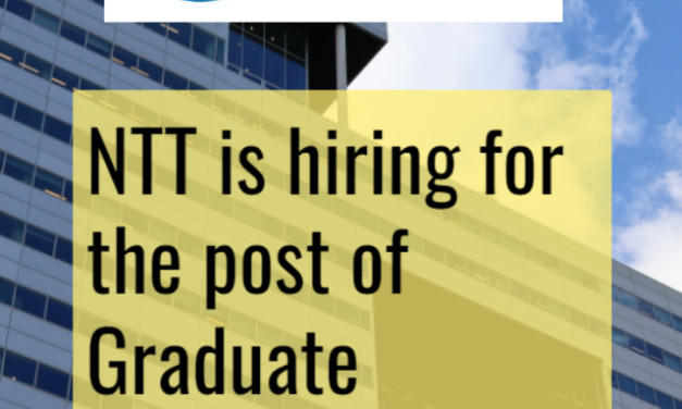 NTT Off Campus drive 2023 | Hiring Student’s | Apply Now!