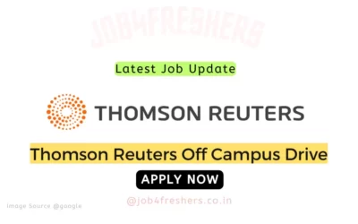 Thomson Reuters Recruitment 2023 |Work From Home Job | Associate |Apply Now!