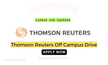 Thomson Reuters Recruitment 2023 |Insights Analyst |Apply Now!
