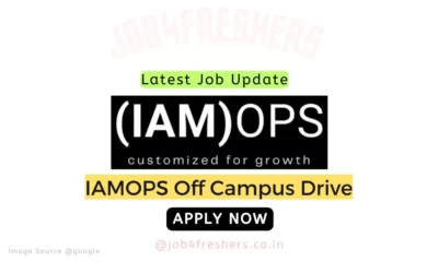INTERNSHIPS 3 IAMOPS Careers Hiring DevOps Intern |Apply Now!