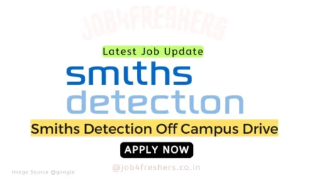 Smith Detection Careers Hiring Graduate Trainee |Apply Now!