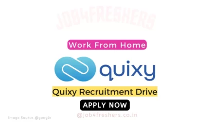 Quixy Careers Hiring Work From Home |Apply Now!