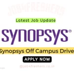 Synopsys Off Campus Hiring Intern | Apply Now!