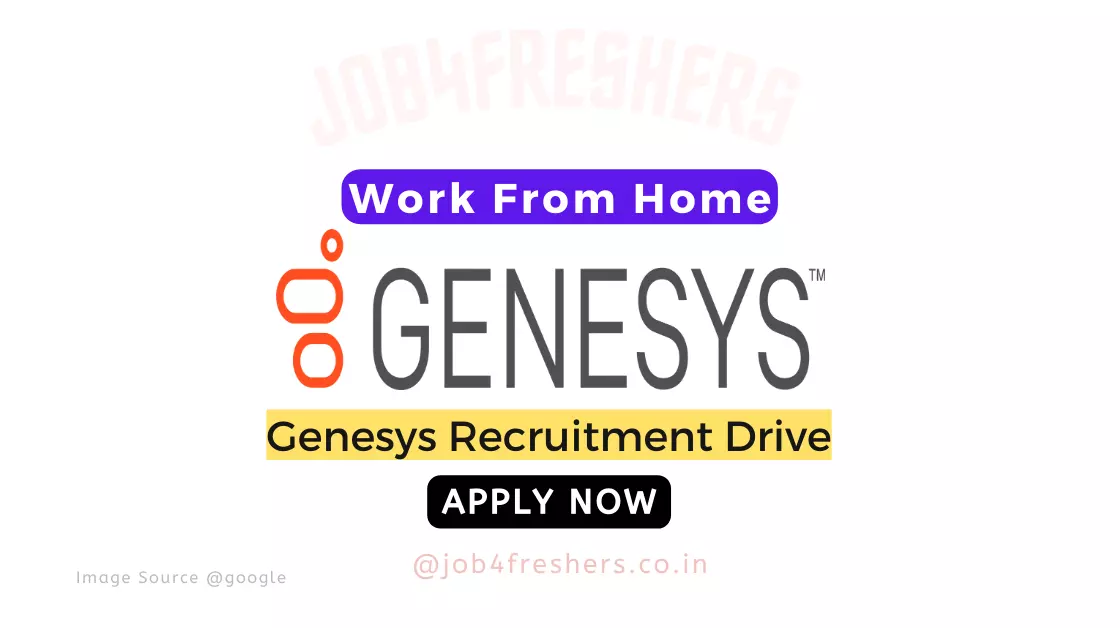 Genesys Careers Hiring  for Software Engineer |Apply Now!