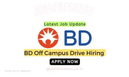 BD Recruitment 2023 |Graduate Engineer Trainee |Apply Now