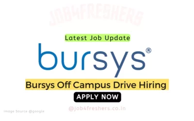 Bursys Off Campus SQA Trainee 2023 |Fresher |Apply Now!!