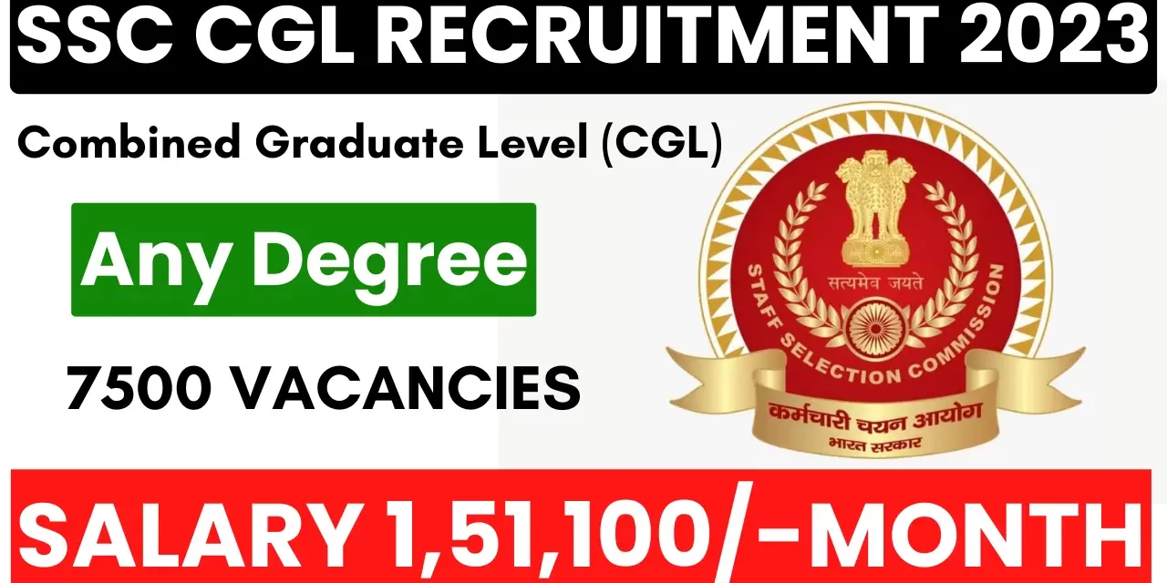 SSC CGL 2023 Recruitment Notification out | Apply Online