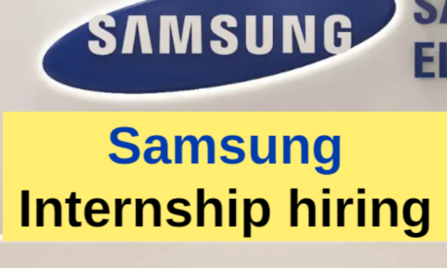 Samsung internship hiring 2023