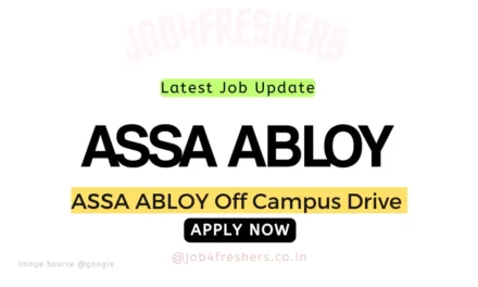Assa Abloy Careers Hiring Intern |Apply Now!