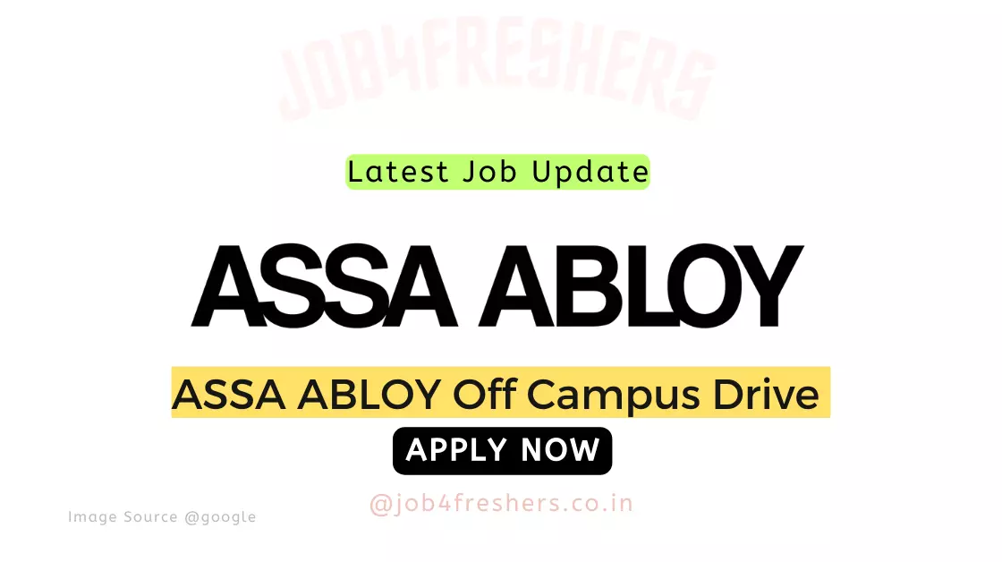 Assa Abloy Careers Hiring For Trainee |Apply Now!