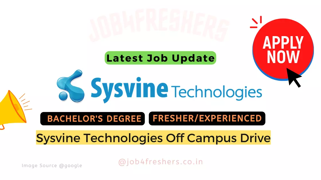 Work From Home Job |Sysvine Technologies Careers 2023 |Direct link!